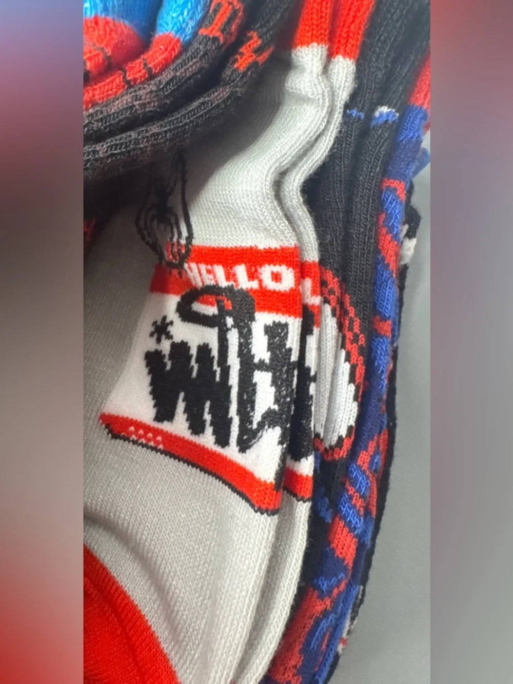 Spiderman across the spider-verse themed character socks miles morales 6-pack